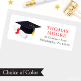 Cap and Diploma Graduation Address Labels