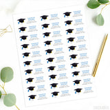 Cap and Diploma Graduation Address Labels