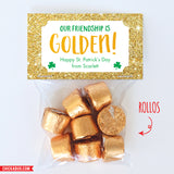 "Our Friendship is Golden" St. Patrick's Day Paper Tags and Bags