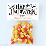 Spooky Bats "Happy Halloween" Paper Tags and Bags