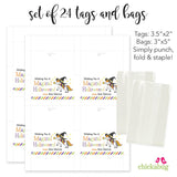 Unicorn "Wishing You a Magical Halloween" Paper Tags and Bags