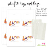 Halloween Gnomes Paper Tags and Bags