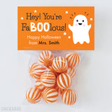 "You're FaBOOlous" Ghost Halloween Paper Tags and Bags