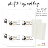 Halloween Cat Paper Tags and Bags