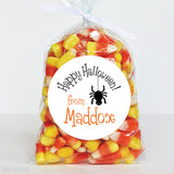 Dangling Spider Halloween Stickers