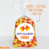 Halloween Stickers (Pumpkin, Candy, Cat & Hat)