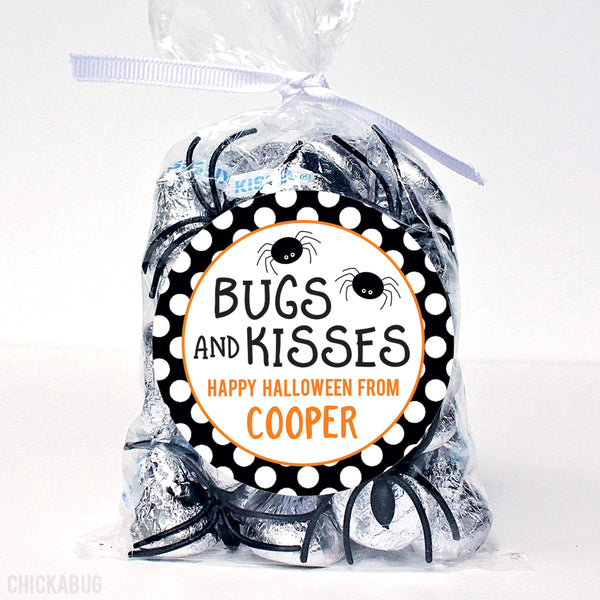 "Bugs and Kisses" Halloween Stickers