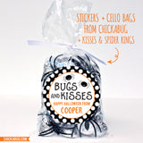 "Bugs and Kisses" Halloween Stickers