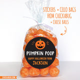 "Pumpkin Poop" Halloween Stickers