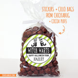 "Witch Warts" Halloween Stickers