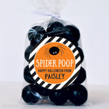 "Spider Poop" Halloween Stickers