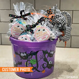 Pink "Bugs and Kisses" Halloween Stickers