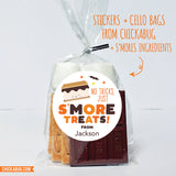 "No Tricks, Just S'More Treats" Halloween Stickers