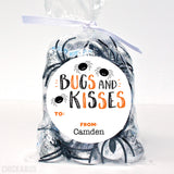 "Bugs and Kisses" Halloween Labels