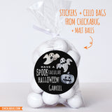 Spooktacular Ghost Halloween Stickers