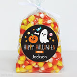Pumpkin, Ghost, and Candy Halloween Stickers