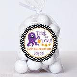 "Trick or Treat" Monster Halloween Stickers
