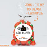 Haunted House Halloween Labels
