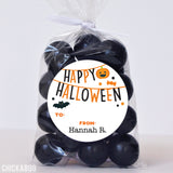 "Happy Halloween" Banner Labels