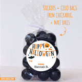 "Happy Halloween" Banner Labels