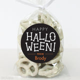 "Happy Halloween" Bones Stickers