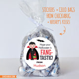 Dracula "Fang-tastic" Halloween Stickers
