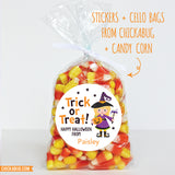 Cute Witch Halloween Stickers - Blonde