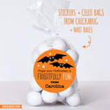 "Frightfully Fun" Halloween Bat Stickers