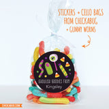 "Ghoulish Goodies" Halloween Stickers