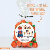 SuperKid Halloween Stickers - Brown Hair