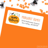 Happy Halloween Pumpkin Address Labels