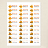 Happy Halloween Pumpkin Address Labels