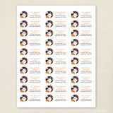 Ghost Halloween Address Labels