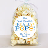 "Hope Your Hanukkah Really Pops" Labels