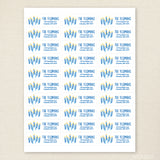 Hanukkah Candle Address Labels