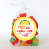 Taco Last Day of School Stickers