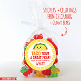 Taco Last Day of School Stickers