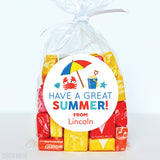 Beach Last Day of School Stickers