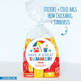 Beach Last Day of School Stickers