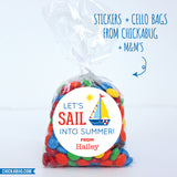 Sailboat Last Day of School Stickers