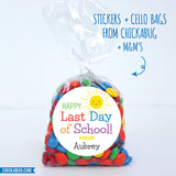 Happy Sun Last Day of School Stickers