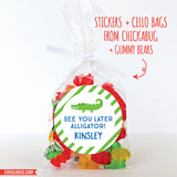 Alligator Last Day of School Stickers