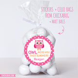 Owl Last Day of School Stickers