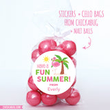 Flamingo Last Day of School Stickers