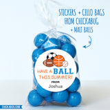 Sports "Have a Ball" Last Day of School Stickers