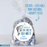 Shark Last Day of School Stickers