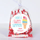 Ice Cream Cone Last Day of School Stickers