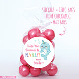 Narwhal Last Day of School Stickers