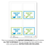Dinosaur Party Table Tent Cards (EDITABLE INSTANT DOWNLOAD)