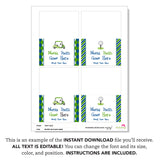 Navy Golf Party Table Tent Cards (EDITABLE INSTANT DOWNLOAD)